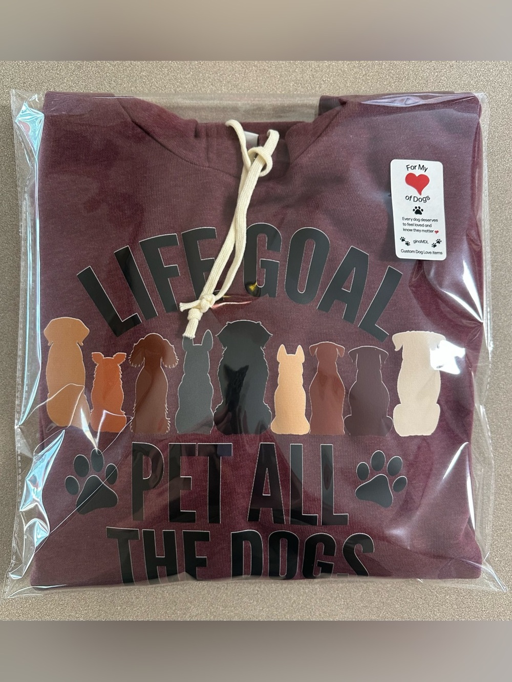 Dog Graphic Pullover Hoodie - NIP - Picture 4 of 6